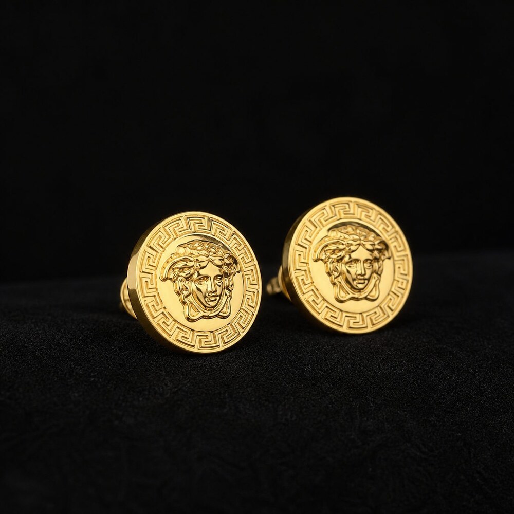 Versace Bold Statement Earrings Style 8 | New with Box - Picture 3 of 9